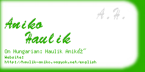 aniko haulik business card